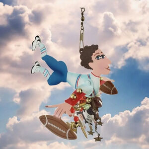 Karen Rossi Fanciful Flights - Sports Lover Ornament Go Team Football Fanatic